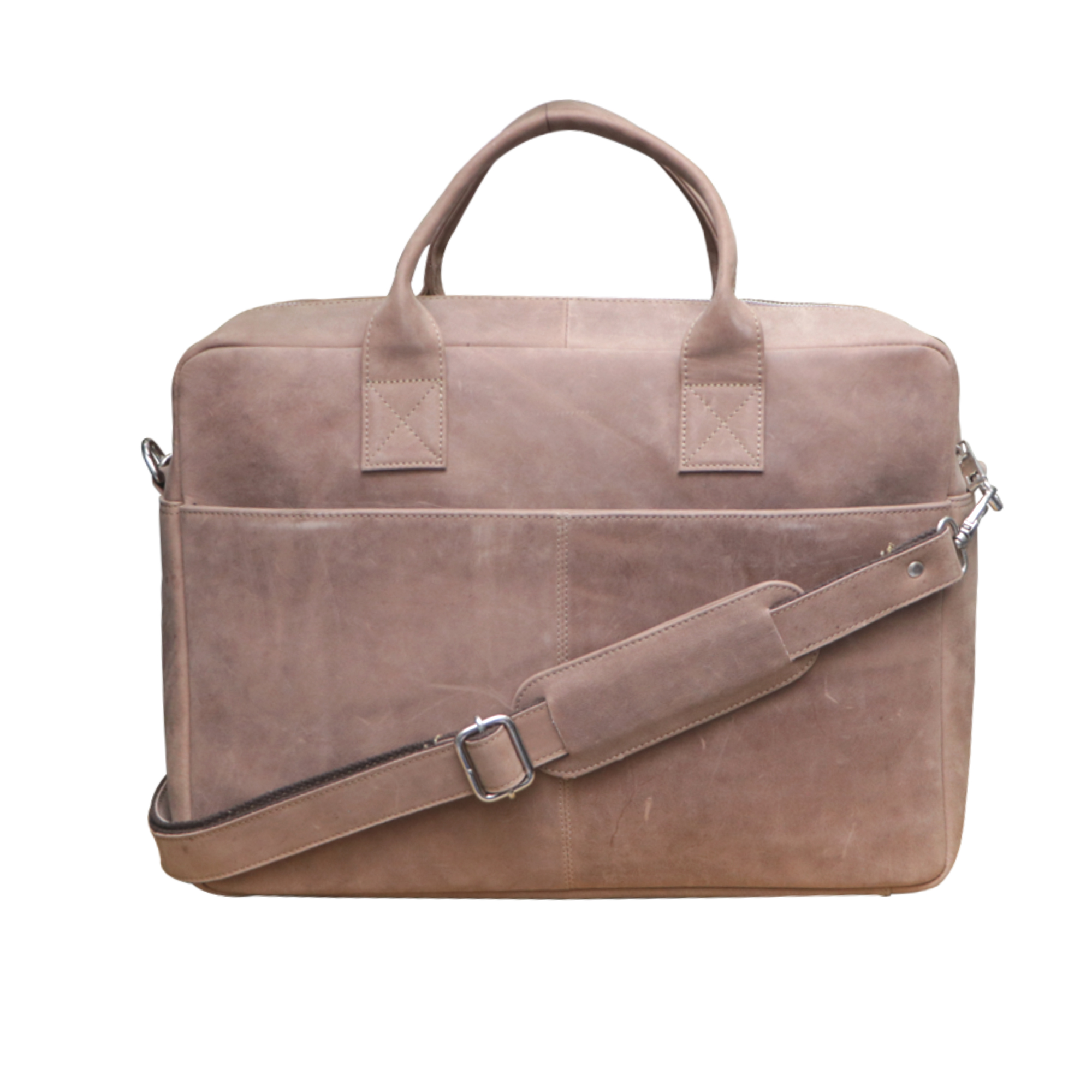Suede Brown Leather Document Portfolio